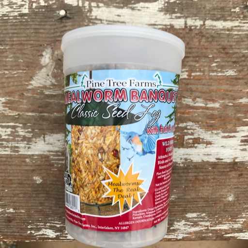 Pine Tree Farms 28oz Mealworm Nut Classic Seed Log