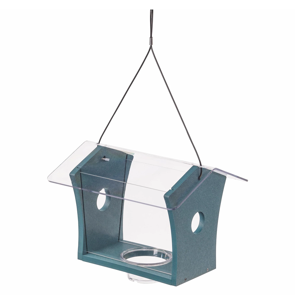 Green Solutions Bluebird Feeder Lake Blue - Clear Roof
