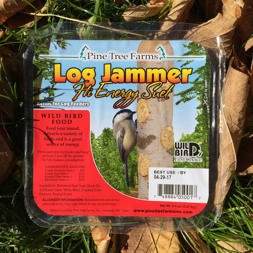 Pine Tree Farms Log Jammer High Energy Suet Plugs 9.4oz