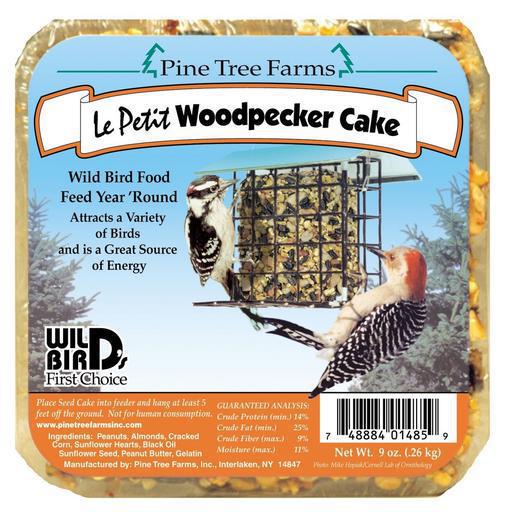 Pine Tree Farms 9 oz Le Petit Woodpecker Seed Cake