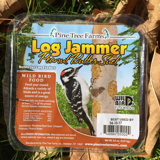 Pine Tree Farms Log Jammer Peanut Butter Suet Plugs 9.4 oz