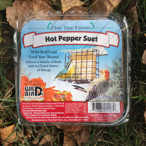 Hot Pepper Suet Cake by Pine Tree Farms