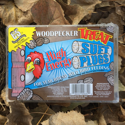 C&S Woodpecker Treat Suet Plugs 
